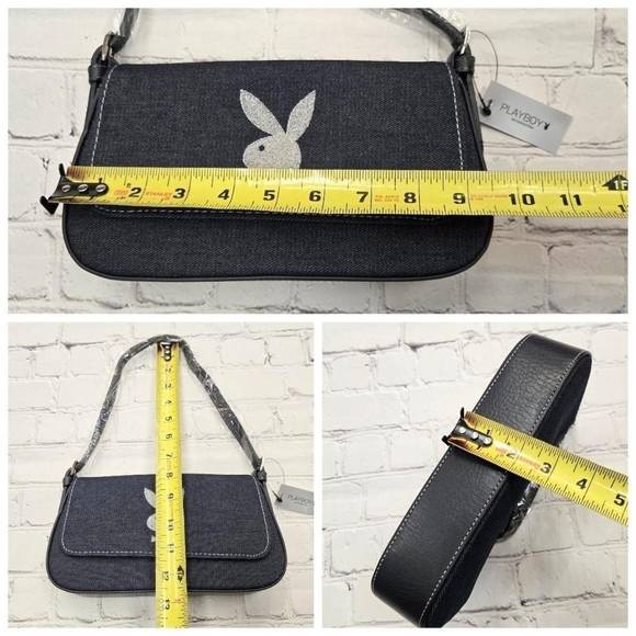 Y2K Playboy denim purse - Picture 3 of 8